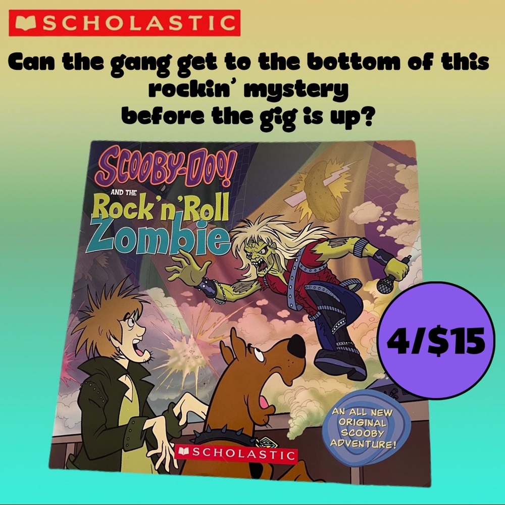 🔵 4 FOR $15 • Scooby- Doo! and the Rock ‘n’ Roll Zombie